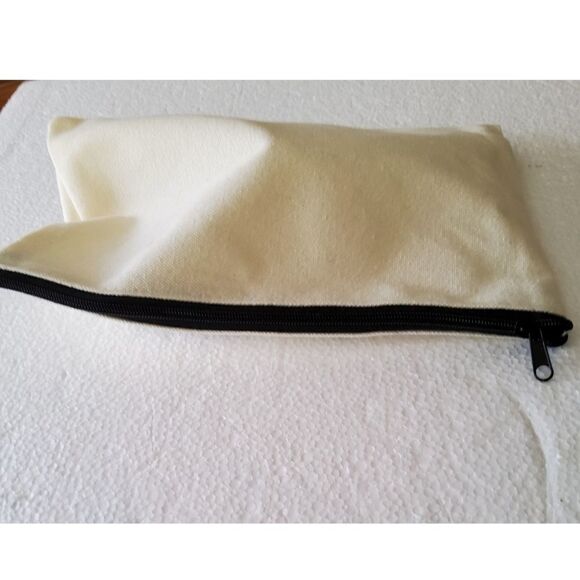 TEACHERS GIFT Zippered Canvas Bag Pouch NEW - Picture 3 of 7
